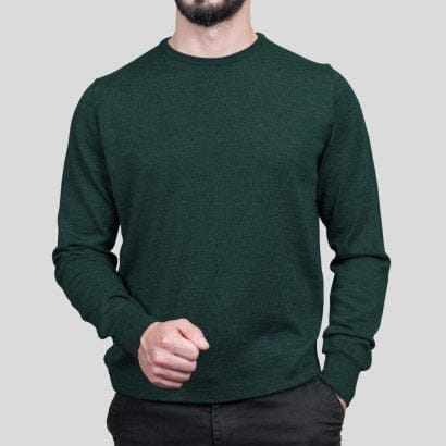 Parmar Tailors Crew Neck Green Full view