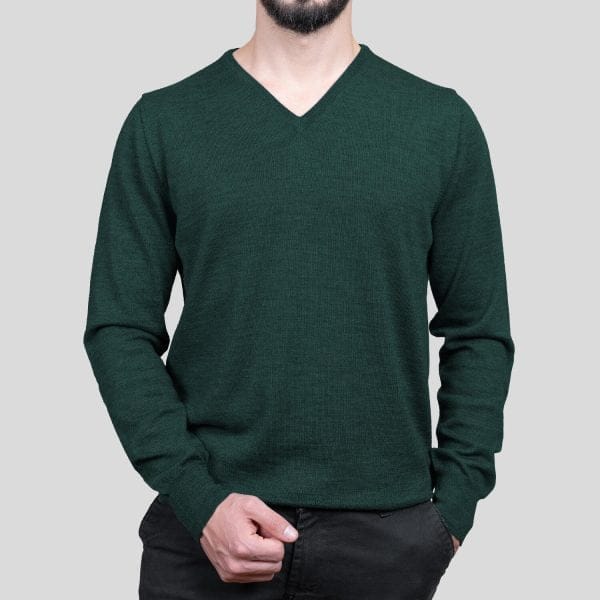 Parmar Tailors Crew Neck Green Full view 2