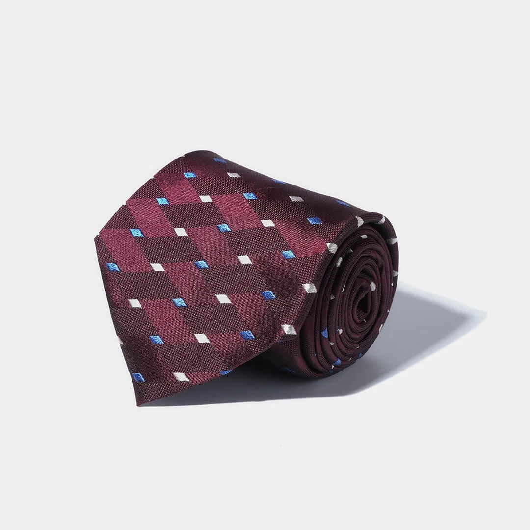 Parmar Tailors Tie Maroon